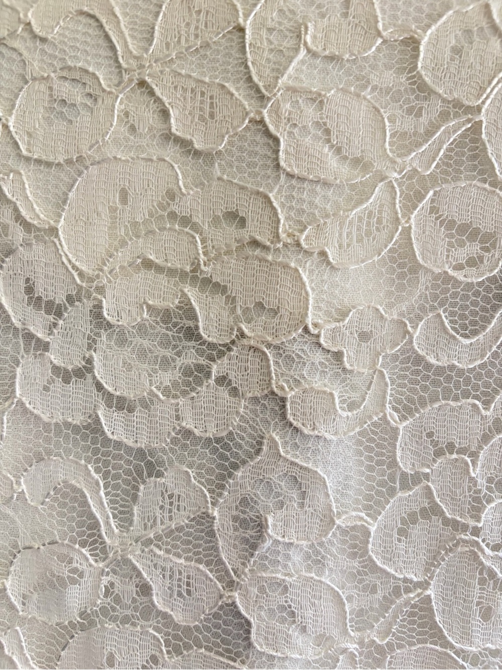 Vintage 90s CDC ivory cropped lace jacket/shirt with ribbon detail - Picture 7 of 12